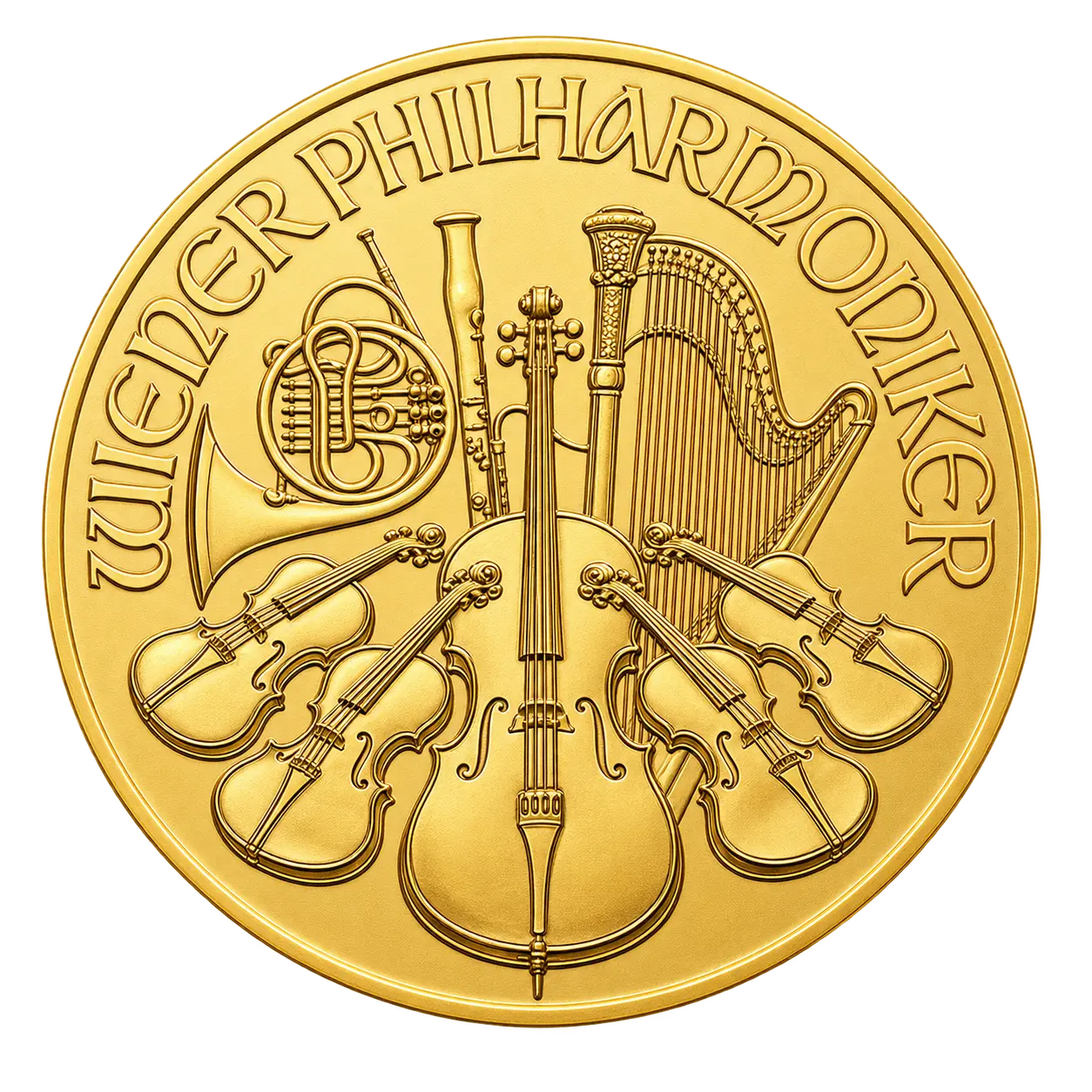 Zlatá investiční mince Wiener Philharmoniker
